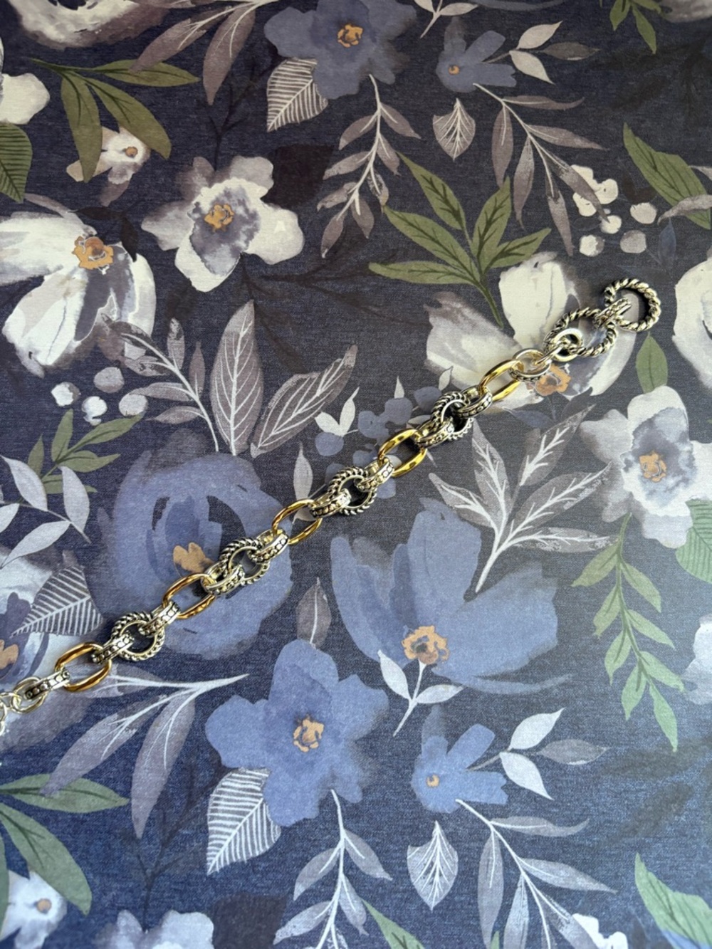 Gold & Silver Two-Tone Link Bracelet - Women's Jewelry